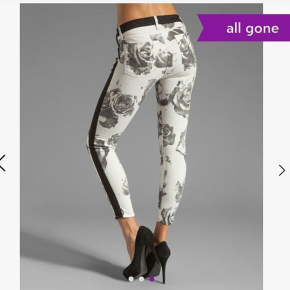 Hudson Jeans 'Leeloo' Colorblock Crop Skinny Jeans - Picture 2 of 9